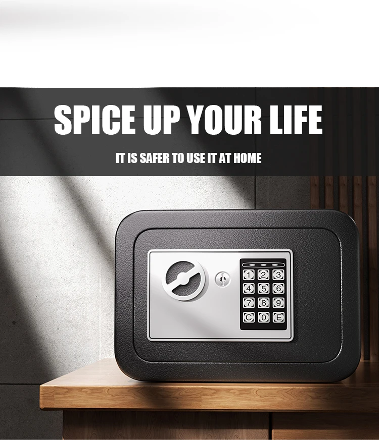 Cheap Price High Security Mini Safe Box with Pocket Mini Lock Safety Box Cold Rolled Steel Mini Safe Box