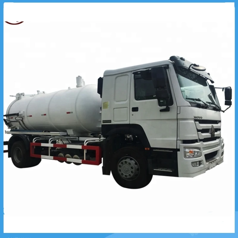 Sinotruk HOWO 10000 liters vacuum pump sewage suction tanker truck