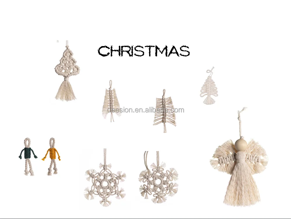 HANDMADE  MACRAME SNOWFLAKE FOR CHRISTMAS