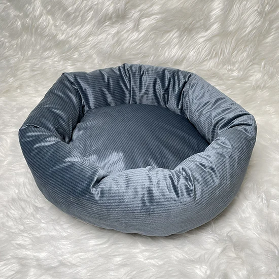 
Printed canvas square pet bed calming dog beds eco friendly pet bes 