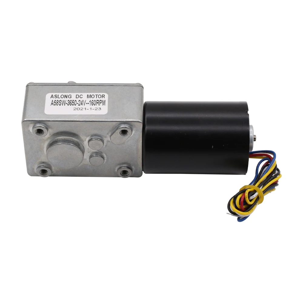 A58-3650  Professional Manufacturer Brushless Worm Gear Motor 12v PMDC Brushed Motor Permanent Magnet IE 2 for home appliance