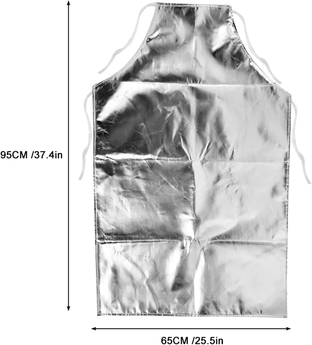 Health Gear 1000 Degree Heat Resistant Aluminum Foil Cooking Apron High Temperature Anti-splash Anti-scalding Safety Clothing