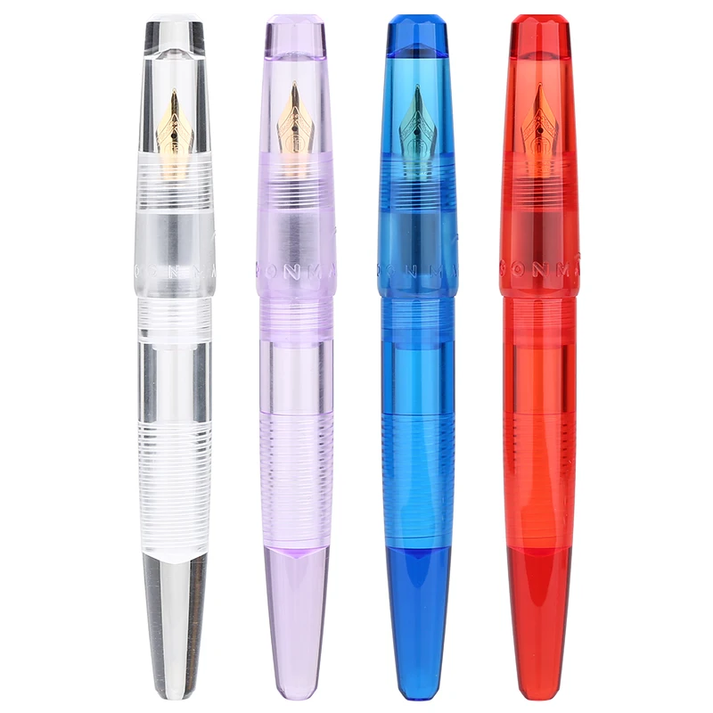 moonman-C2 fountain pen transparent resin pen barrel storage ink big bright tip adult student fountain pen made in China