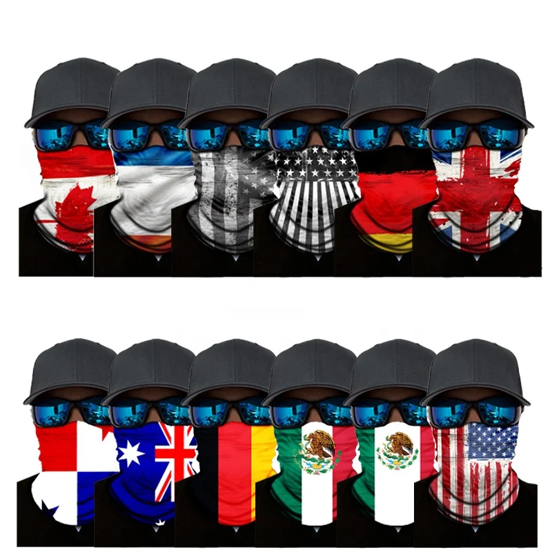 
Seamless Head Scarf Outdoor Sport Multifunctional Neck Warm Magic Tube Scarf Face Bandanas 