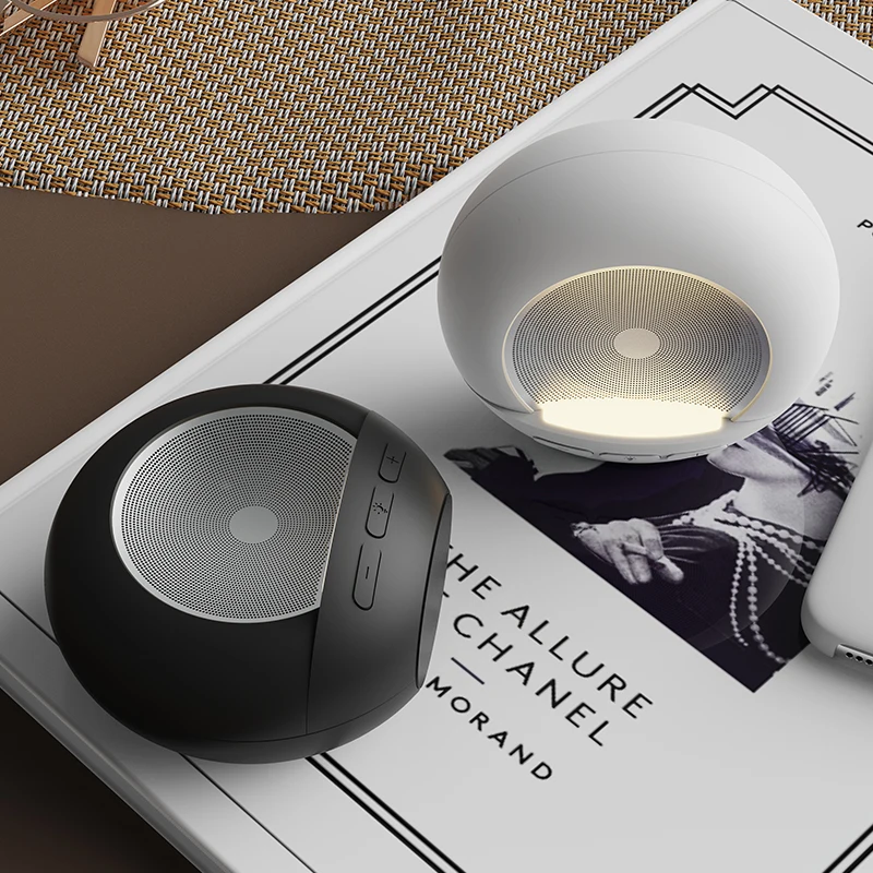 Wireless Portable Speaker 5W Stereo Sound LED Light BT 5.0 Small Home Speaker for Party Gift