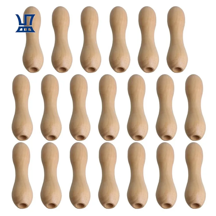 BQLZR Solid Wood Taper Handle For Kitchen Knife Pot Handles Barbecue Wooden Handle for Cookware