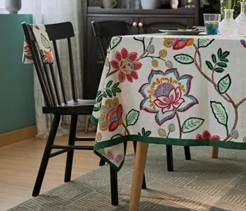 
Custom logo high quality Table Clothcloth with polyester base Waterproof oilproof Solid Color digital priting Table Cloth 