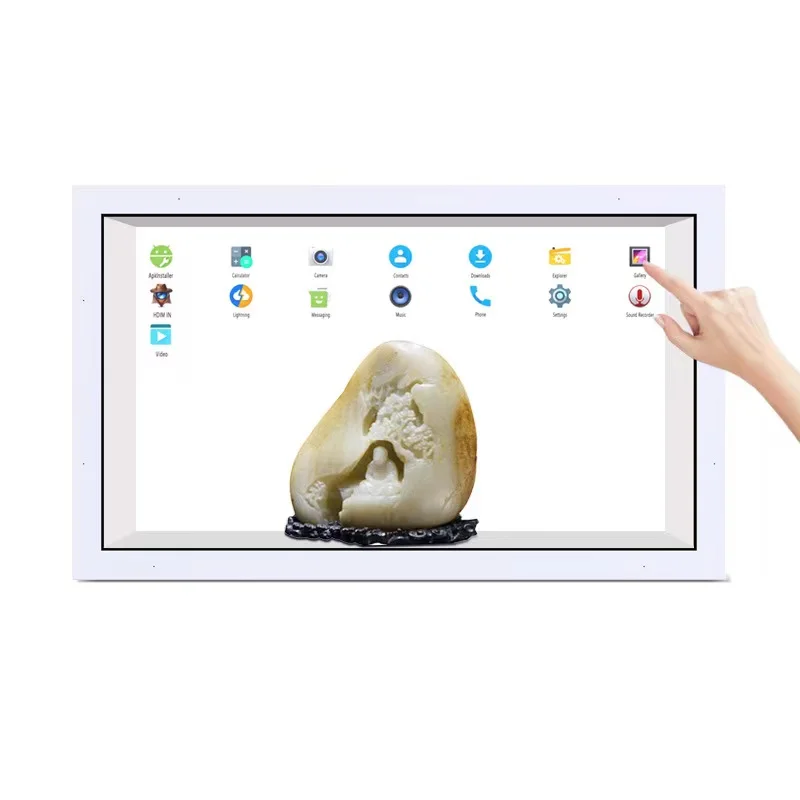 15.6 Inch Transparent Display Product Showcase Lcd Display Box Android Touch Screen Advertising Player