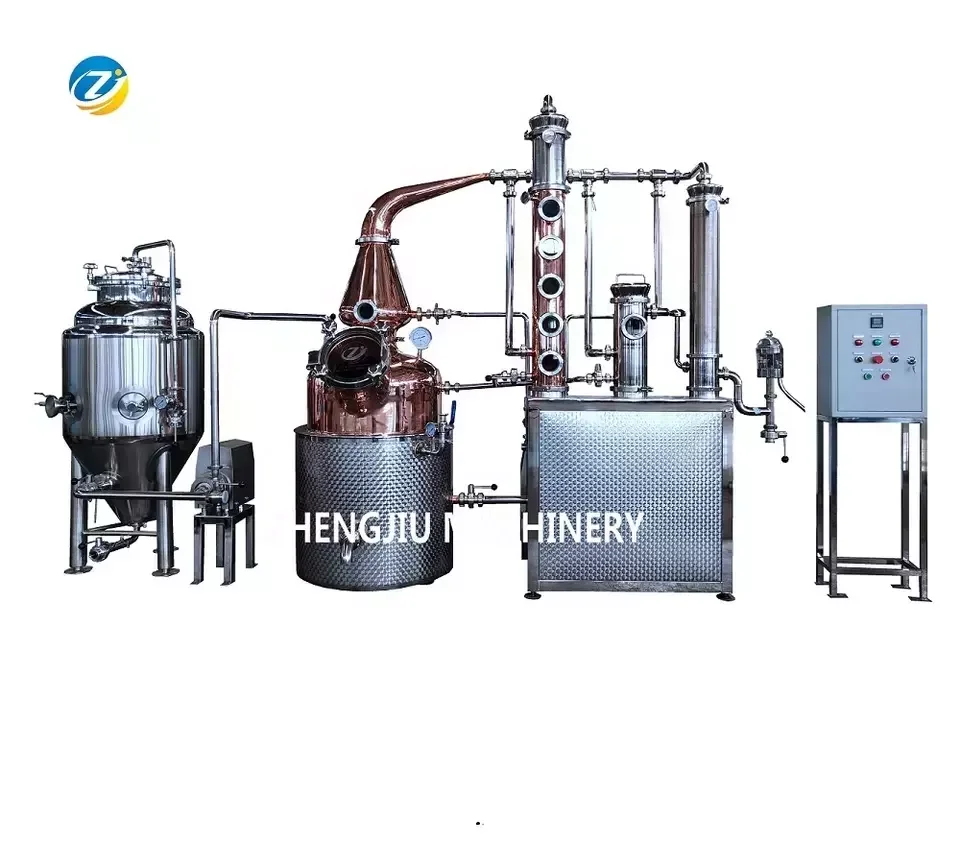 ZJ alcohol distillation machine copper column distillation whiskey distilling 300L for sale