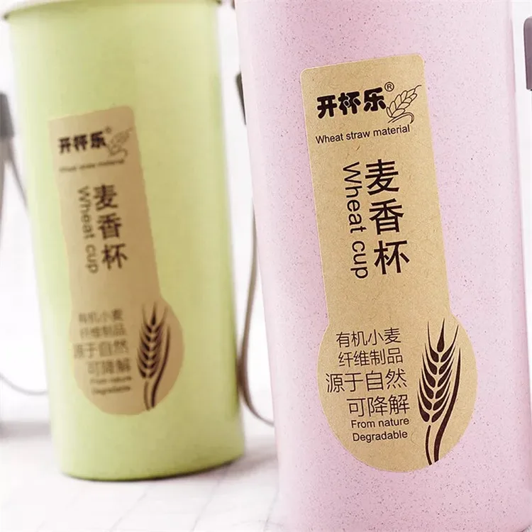 Tragbare Wasserflasche Spe Gold Vendor Customized Wheat  Fiber Eco Water Bottle Shaker