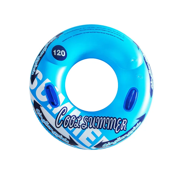 Customized Logo Summer PVC Party Flower Swimming Rings Inflatable Tube Fruit Floatie for Kids and Adults Pool Float