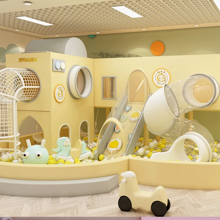 Soft Play Indoor playground Kids Amusement Equipment Slide Obstacles Bridge Popular in Stores Hotels Restaurants Children Room