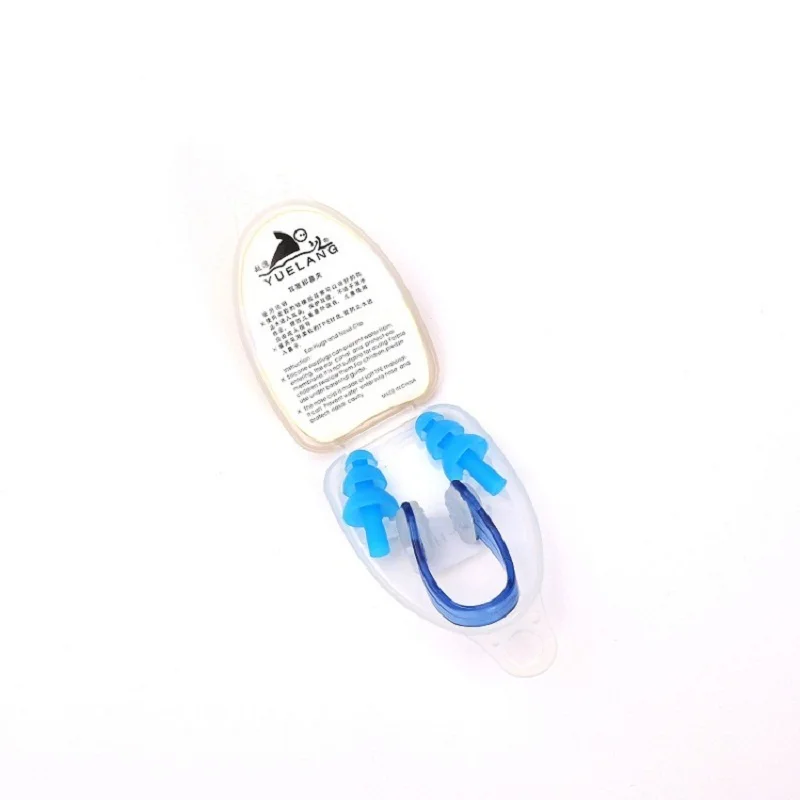 OEM Silicone Swim Earplug And Ear Nose Protector Waterproof Soft and Flexible Silicone Swimming Nose Clip Earplug