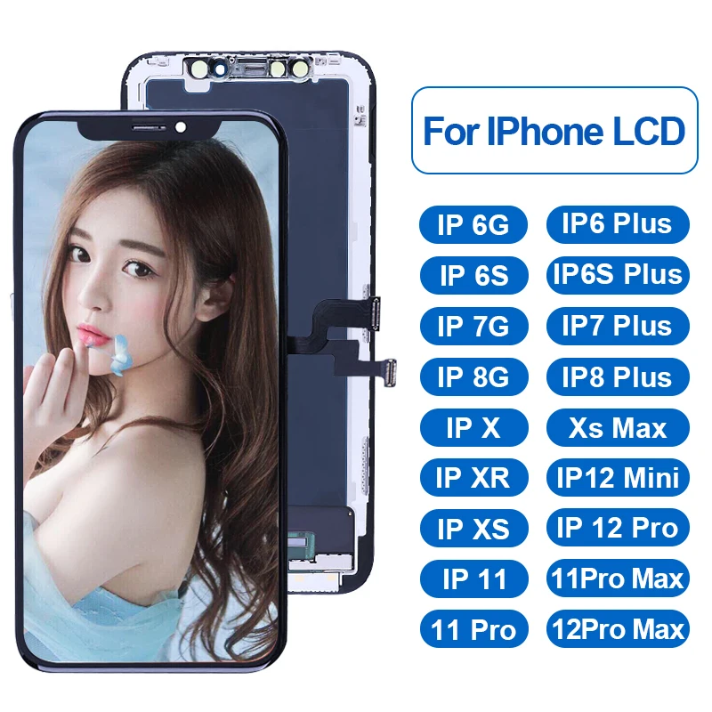 china shenzhen wholesale oem 6g 12 pro display orjinal screen replacements 5 8p 7 11 6 x lcd for iphone