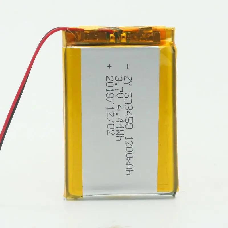 
Custom Micro 603450 3.7V 1200mAh Lipo Battery For Electric Products 