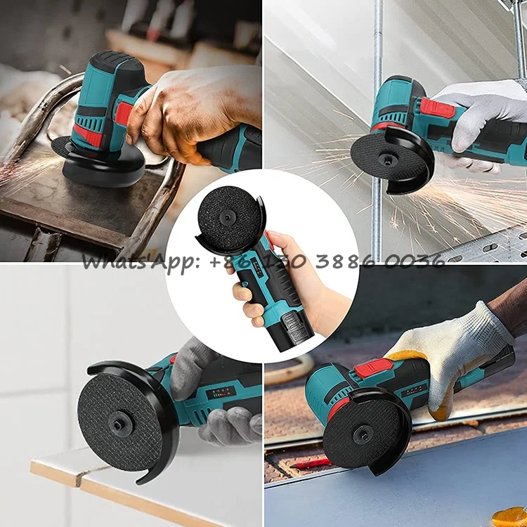 12V Portable Wood Cutting Tools Home DIY Polishing Machine 3 Inch Rechargeable Cordless Mini Lithium Electric Angle Grinder