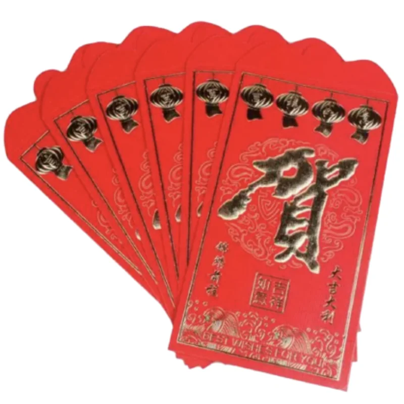 2024 Dragon Chinese New Year Lucky Money Hongbao Custom Design Red Packet Angpao