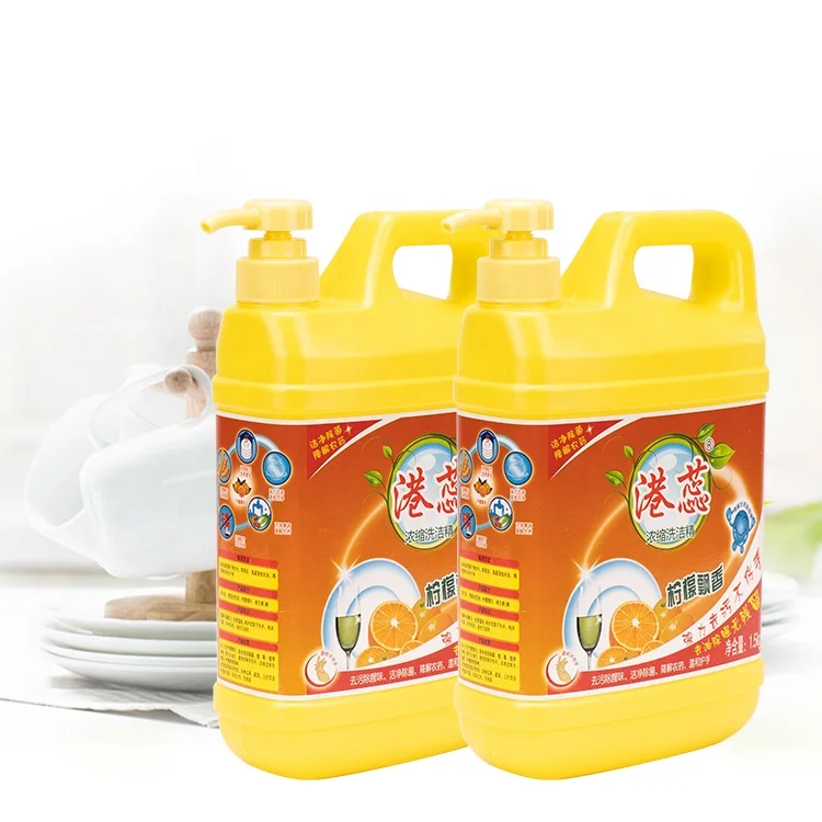 China Supplier Cheap Price Chemical Formula 1.5kg Dishwashing Liquid Disposable Dishwashing Liquid Detergent without Residue