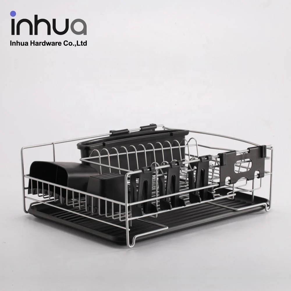  Новинка Лидер продаж сушилка для посуды с выдвижным ящиком двойной кухонный стеллаж из нержавеющей стали