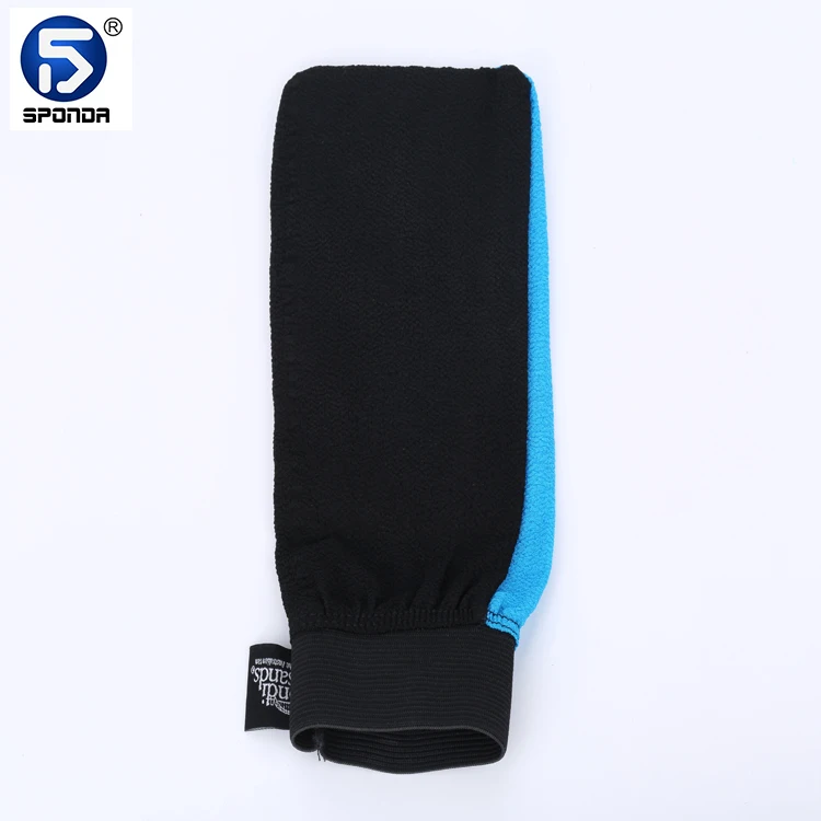 
100% Viscose Fibers Exfoliator Body Scrubber Mitt Dead Skin Cell Remover Tan 