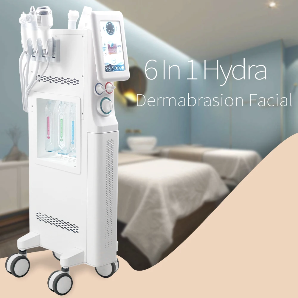 6/9 in 1 hydra peel dermabrasion facial cleaning beauty machine
