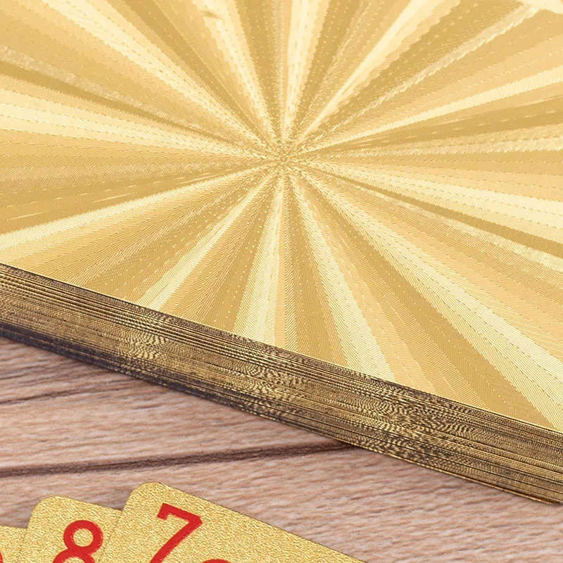 Customizable Gold Guandan Card Game Table Playing Cards Waterproof Gold Foil Paper Material Premium Quality
