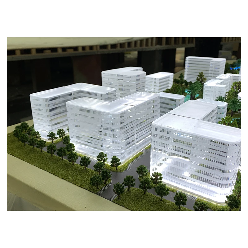 New design architectural design crystal miniature building model 3d print architecture model