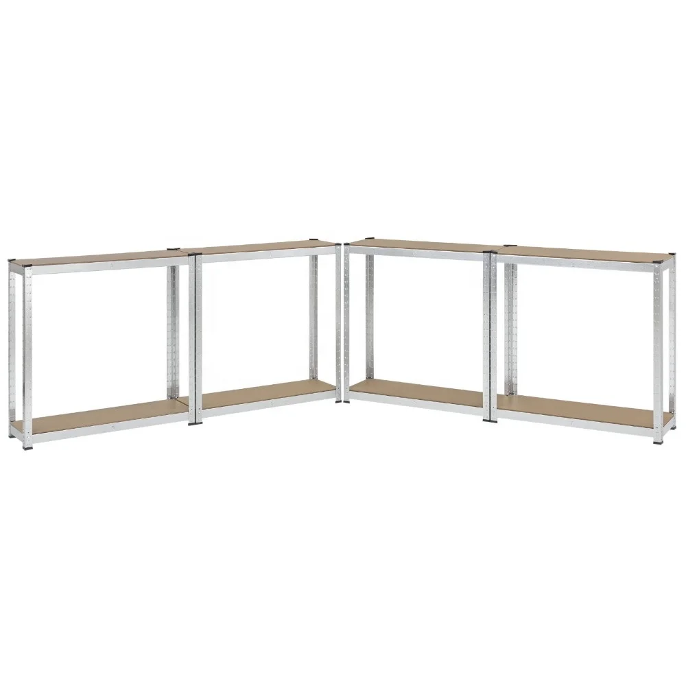 5 tiers 175KG/shelf Galvanized shelving beams with ridges