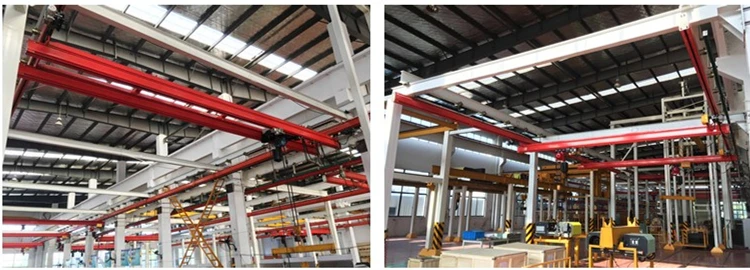 2000 kg 2.5T 3.2T KBK model UK40 rail large-tonnage double girder beam suspension light ergonomic EOT crane system price