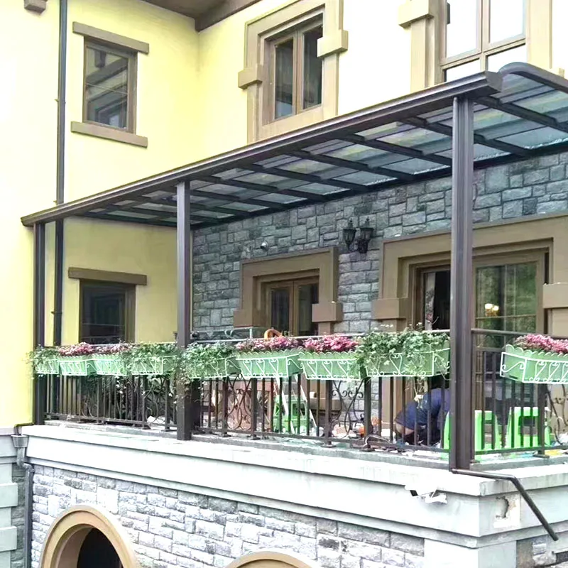 Patio Cover Doors Canopy Rain Shelter Terrace Sunshade Awning aluminum canopy