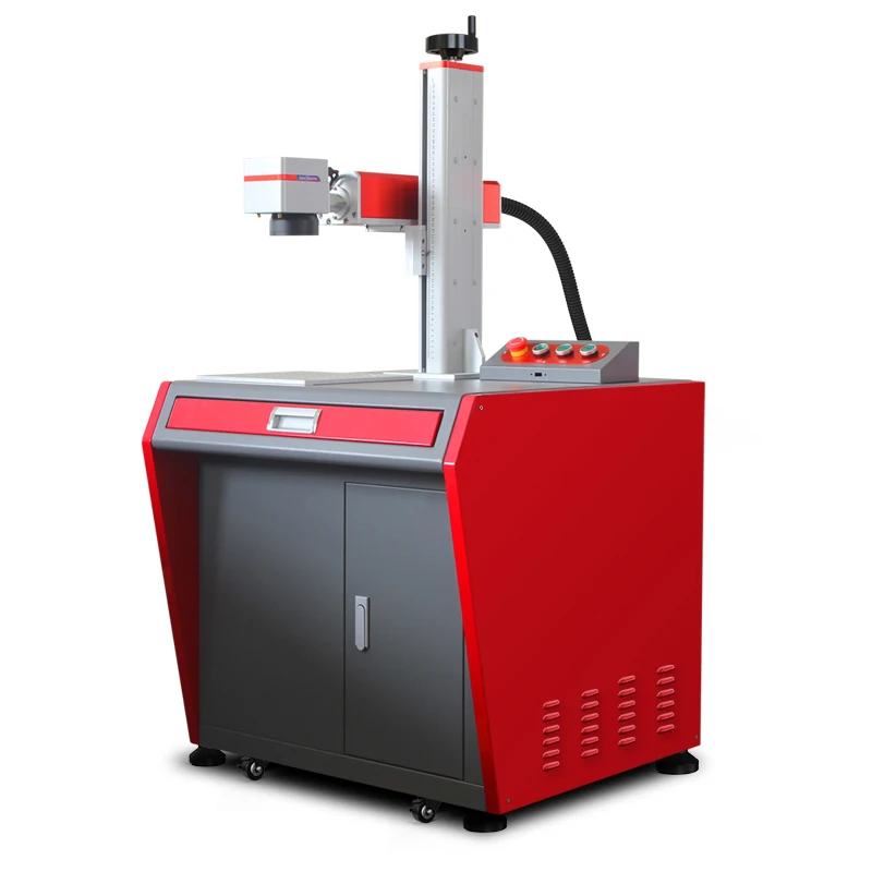 Desktop Fiber Laser Marking Machine Fiber Laser Marking Machine For Plastic 30 Watt Mopa Fiber Laser Marking Machine