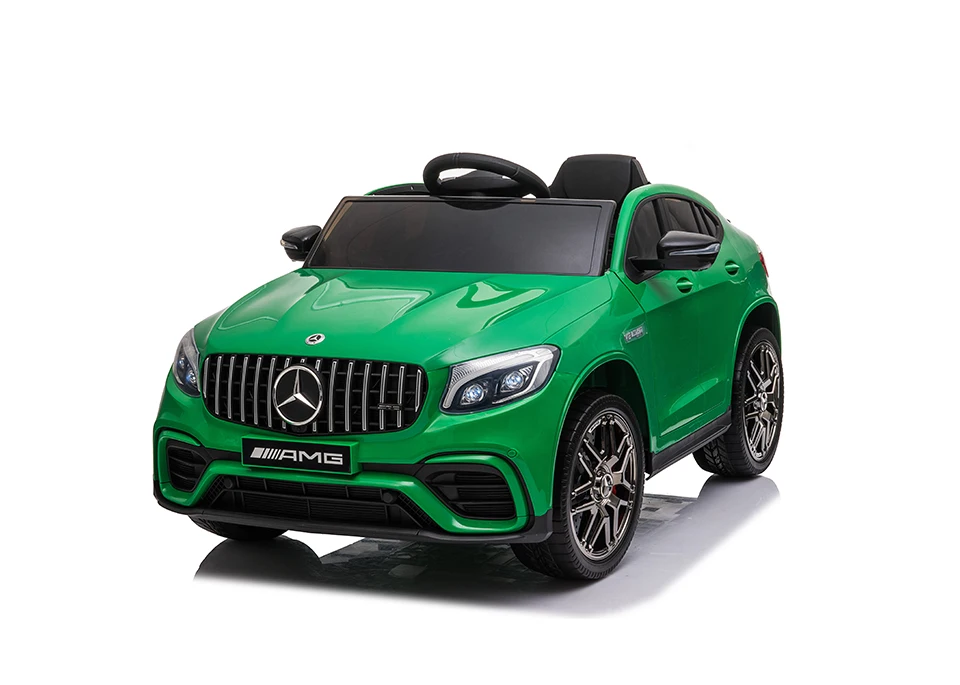 Licensed Mercedes-AMG GLC 63 S COUPE 2.4g Remote Control Ride-on Car Unisex Bluetooth USB Jack Adjustable Central Control Pedal