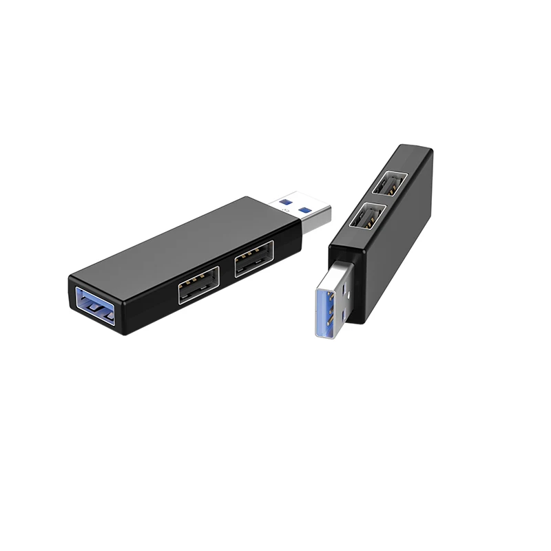 3 in 1 Usb Hub Mini Size 3.0 Usb 2.0 Combo 3 Port Mini Portable Fast High Speed Hub