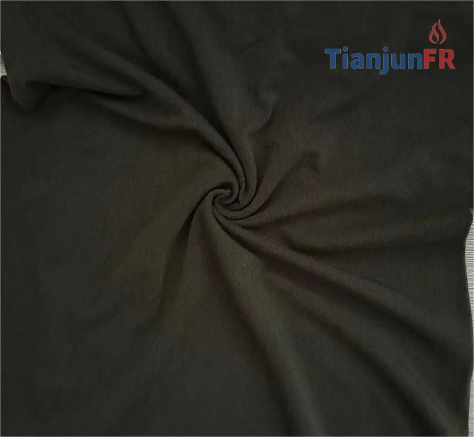 High LOI Raw Material Fire Resistance Jersey Textile 59% Protex-C 40% Cotton 1% Carbon Fiber for fire resistance shirt