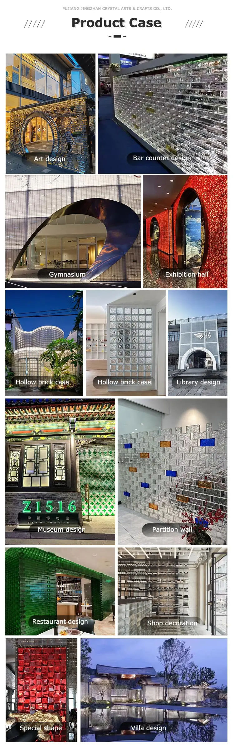 Manufacturers Hollow glass Blocks Product 