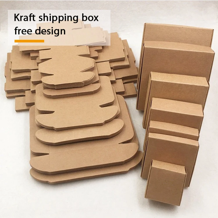 carton al por mayor pequena para negocios grandes mini caja de embalaje para ropa envio pestanas personalizadas shipping box