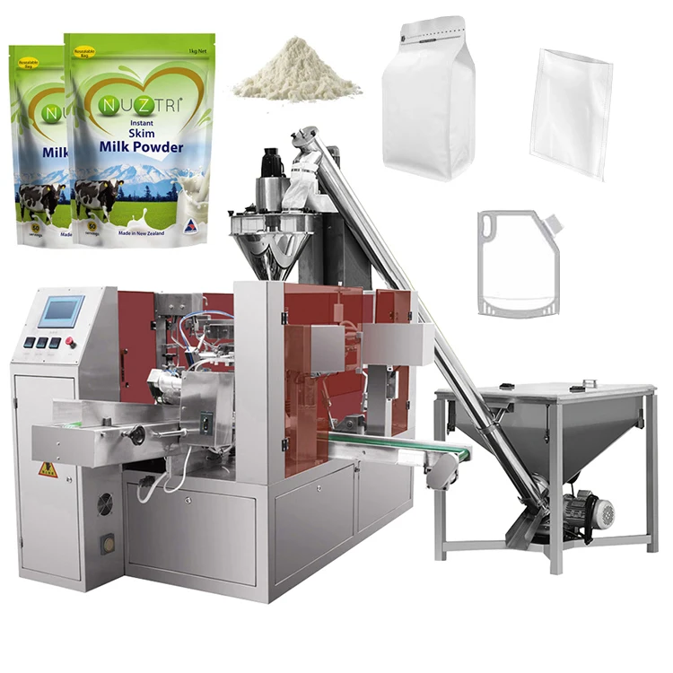 High quality automatic zip lock packing machine for powder  wet spice packing machine tapioca flour packing machine