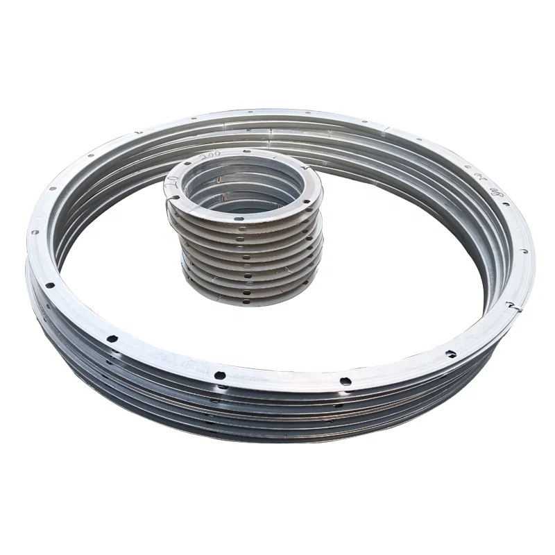 Manufacturers direct sales galvanized round flanged air pipe fittings connector For  in industry