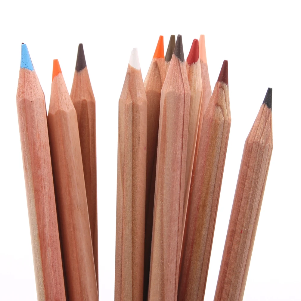 7 inch color pencil set 12 pcs pencil set natural colored pencils professional