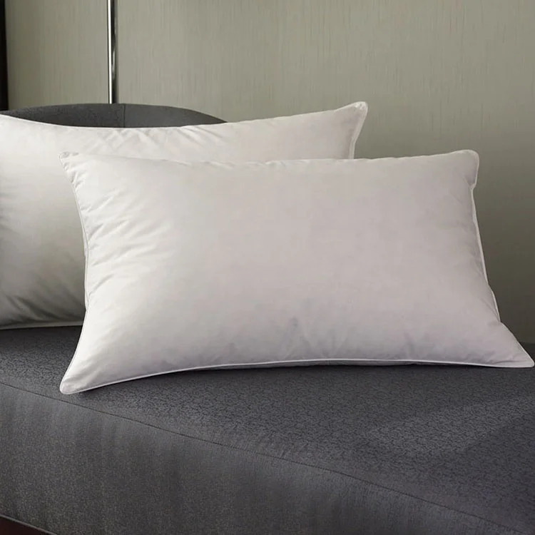 Wholesale hotel supply high quality goose down feather proof soft pillow insert