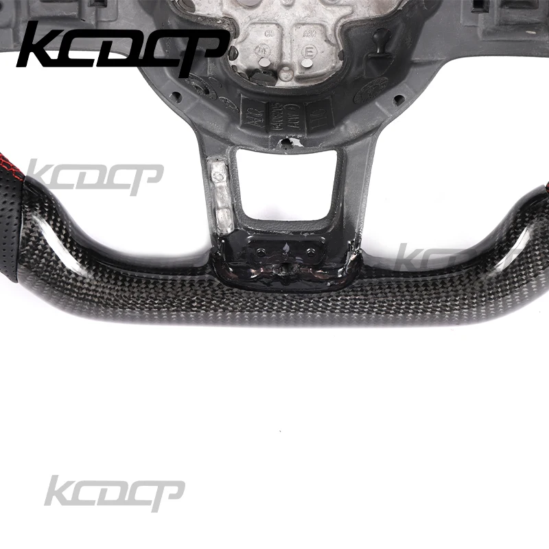 For Volkswagen Golf 7.5 GTI MK7 VW Polo GTS GTD GTE Scirocco R Passat CC R-Line LED Carbon Fiber Complete Steering Wheel