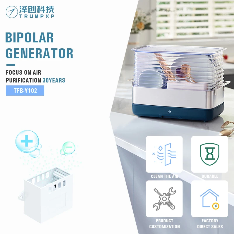 Tfb-Y102 Quality Bipolar Generator High Voltage 100 Million Ions air Ionizer Bipolar Generator for HVAC Installation