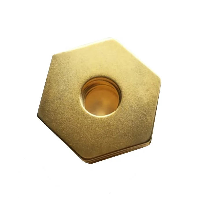 Super Strong N52 Neodymium Magnet with Gold Coated Hexagon Shape Magnet