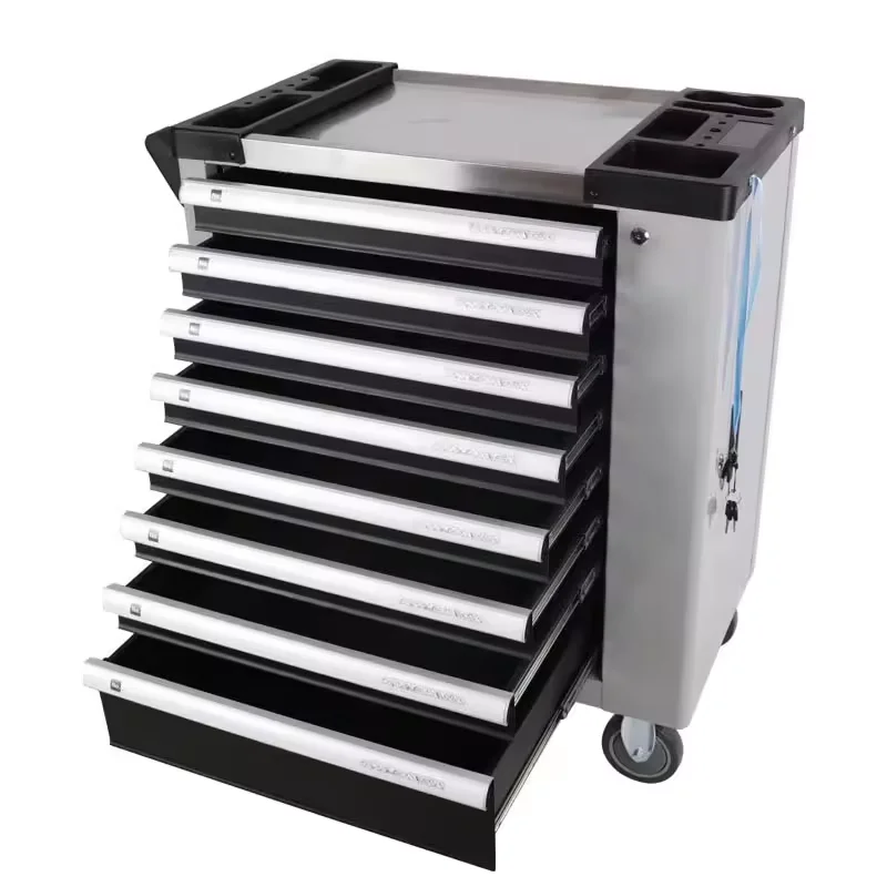 298-Piece Mechanics Tool Set in a 8-Drawer Mobile Tool Cabinet Storage Car - Ideal for Workshops OEM All-one Tech