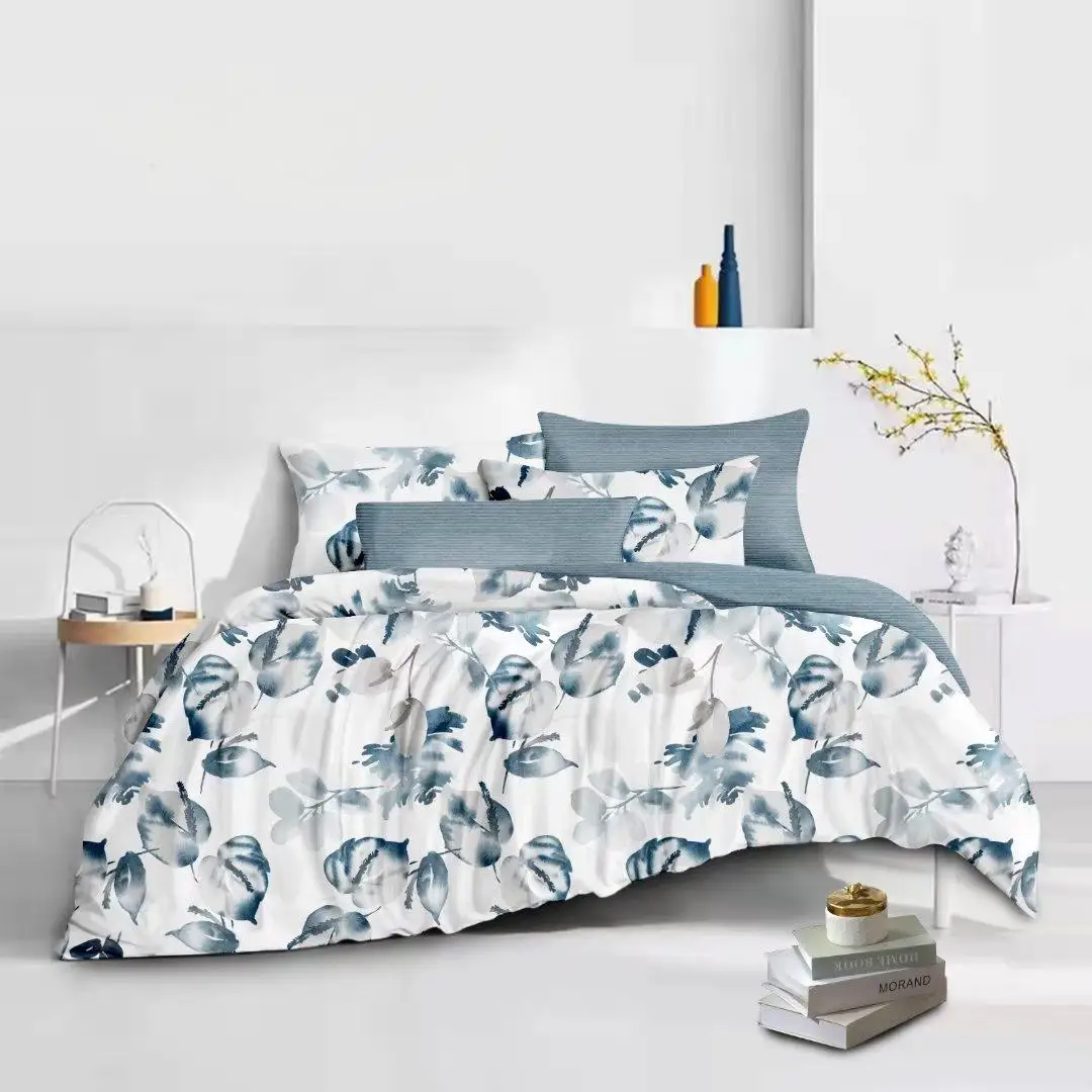 Pigment Printing Bed Sheet Popular European Market Elegant Package Machine Washable Microfiber