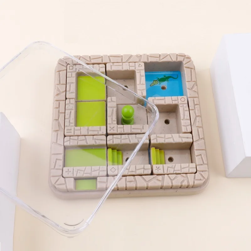 Path-Building Logical Thinking Game Cognitive Skill-Building Travel Maze Game Featuring 48 Challenges for Ages 4- Adult