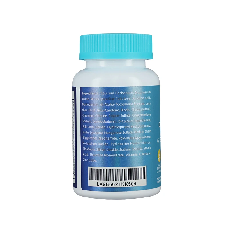 Men Multivitamin Supplement Tablet with Vitamin A C D E and Zinc for Immune Health Support B12 Calcium