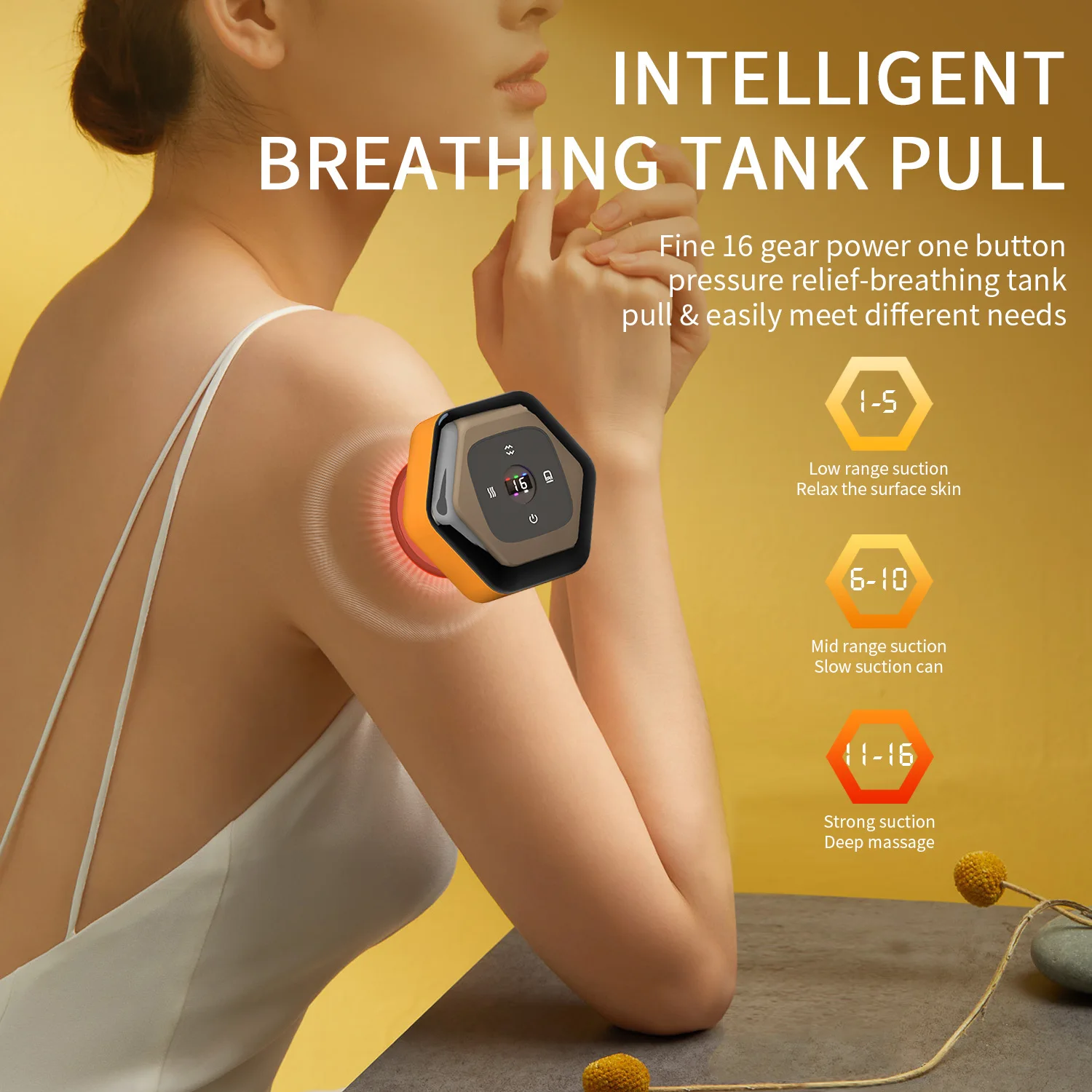 2023 New Arrival Remote Control Electronic Smart Portable Vacuum Cupping Machine Electric Cupping Therapy Gua Sha Back Massager