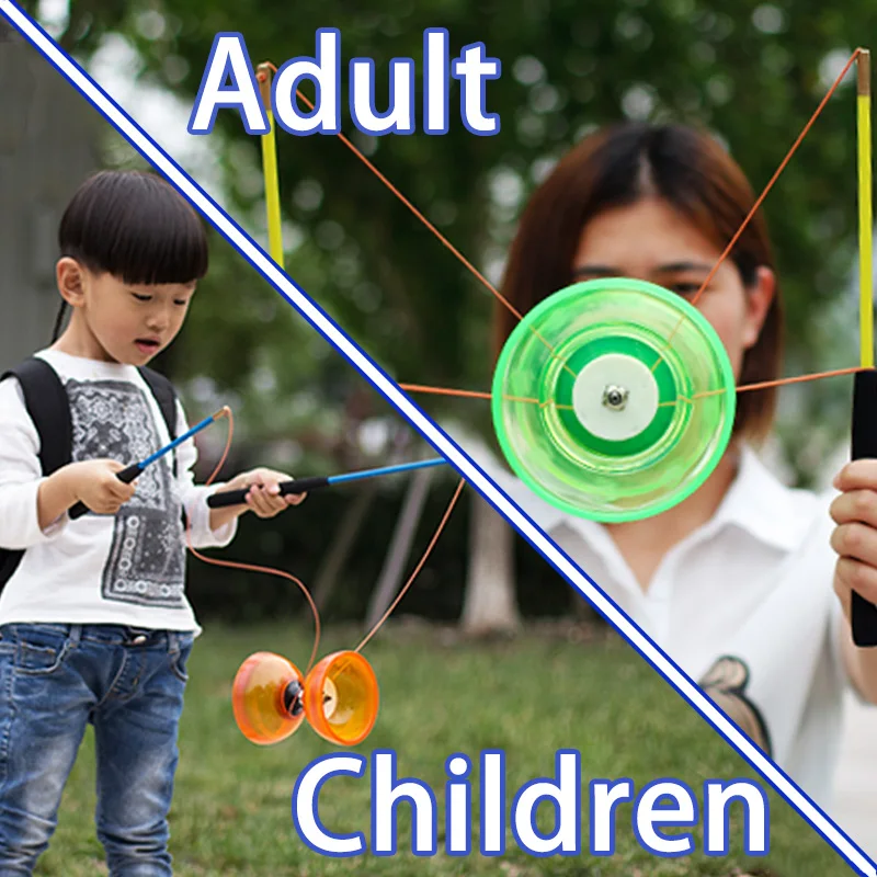 Original Factory Juggling Club Bearing Transparent crystal Color Diabolo chinese yoyo