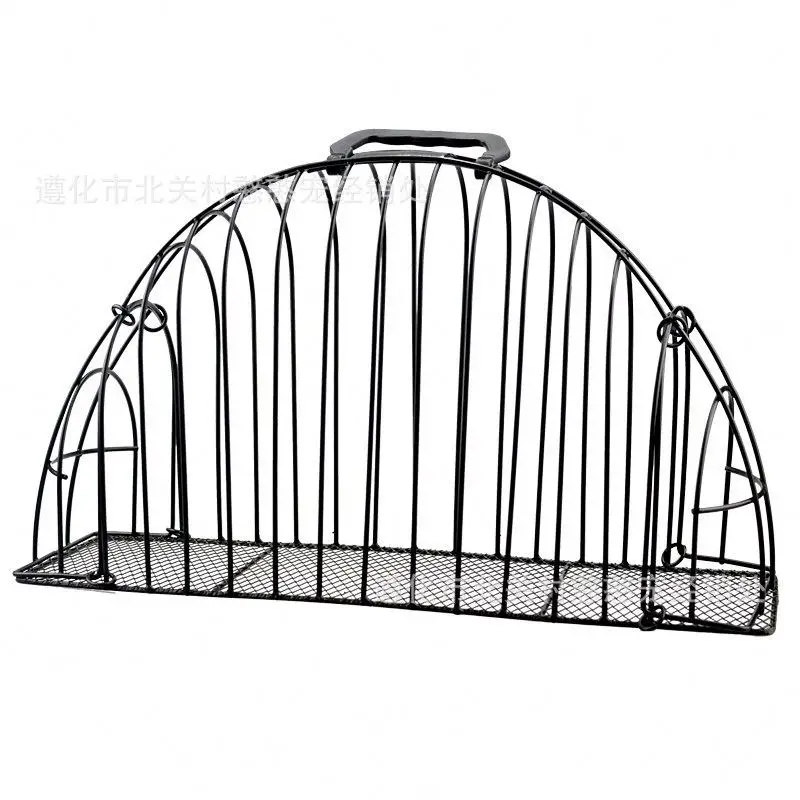 Factory wholesale hanging cage bowl for pet birds anti-turnover stainless steel feeding food drinking feeder in China